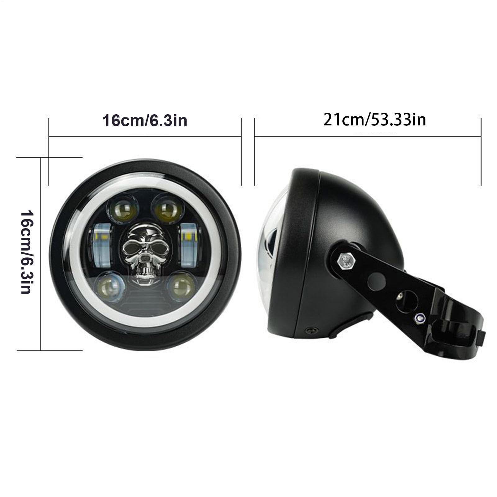 Reflektor LED do motocykli Kompatybilne części zamienne do reflektorów | Reflektor, dzięki czemu możesz bezpiecznie jeździć swoim motocyklem podczas podróży N