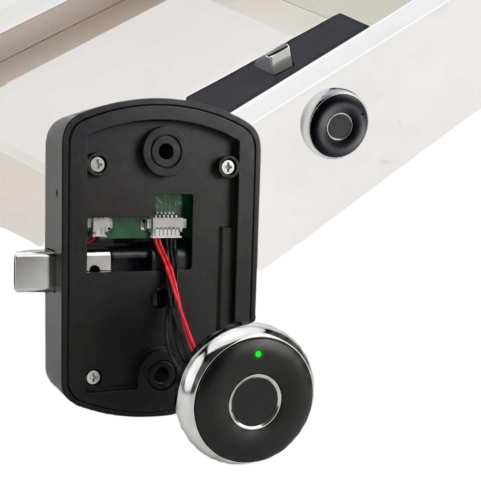 Fingerprint Cabinet Lock with App Control, Smart Biometric Drawer Lock