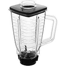 Replacement parts 5-Cup Square Plastic Jar With Lid,Compatible with Oster Blenders