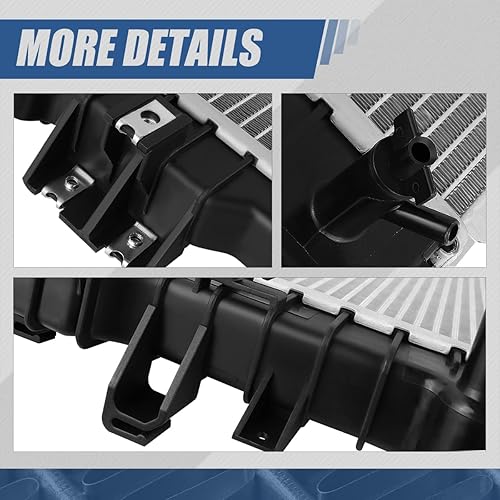 Vista 91 de Auto Dynasty Radiador compatible con 06-10 Mazda 5 2.3L AT, DPI 2894 Radiador de enfriamiento de 1 fila estilo fábrica, núcleo de aluminio