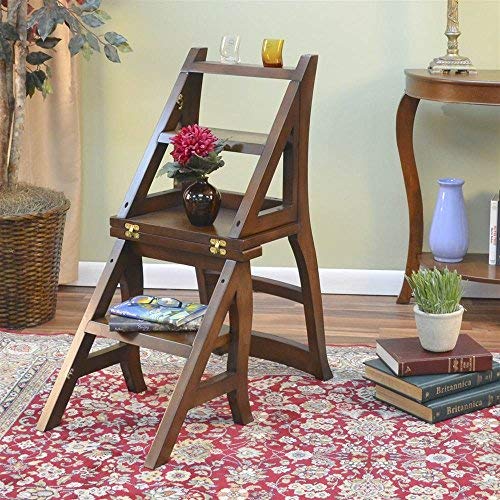 Carolina Chair & Table Benjamin Library Ladder Chair, Chestnut