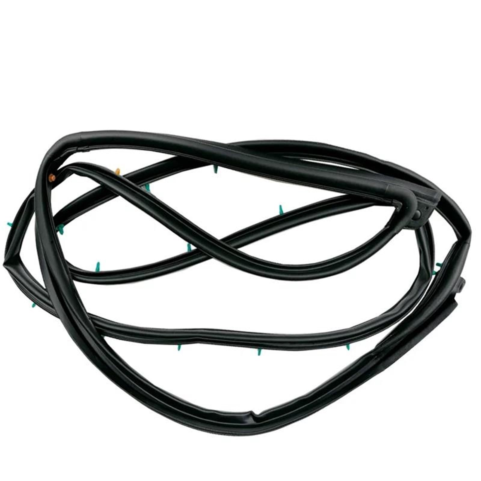 Hlwxmdz Black Right Car Door Weatherstrip For Hyundai For Veloster 2012 2013 2014 2015 2016 2017 Car Front Door Side Weatherstrip 82130-2V000 82140-2V000(Black Right)