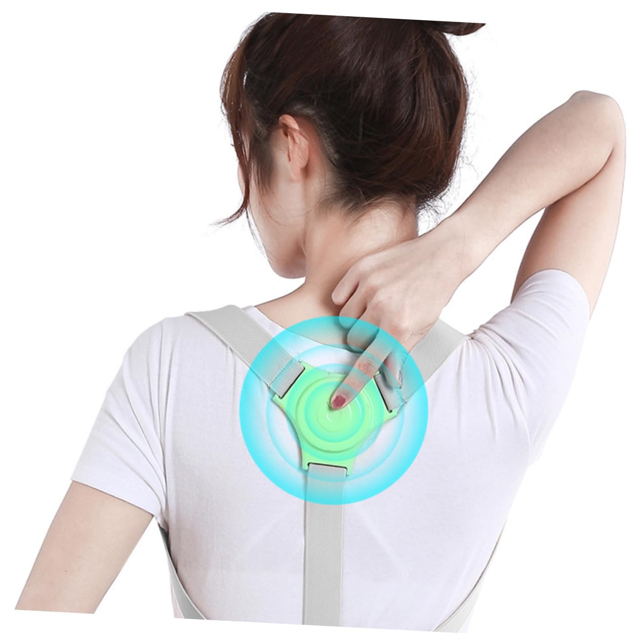 NOLITOY Vibration Sensor Posture Belt for Adults Boys and Girls Correct Humpback Improve Posture