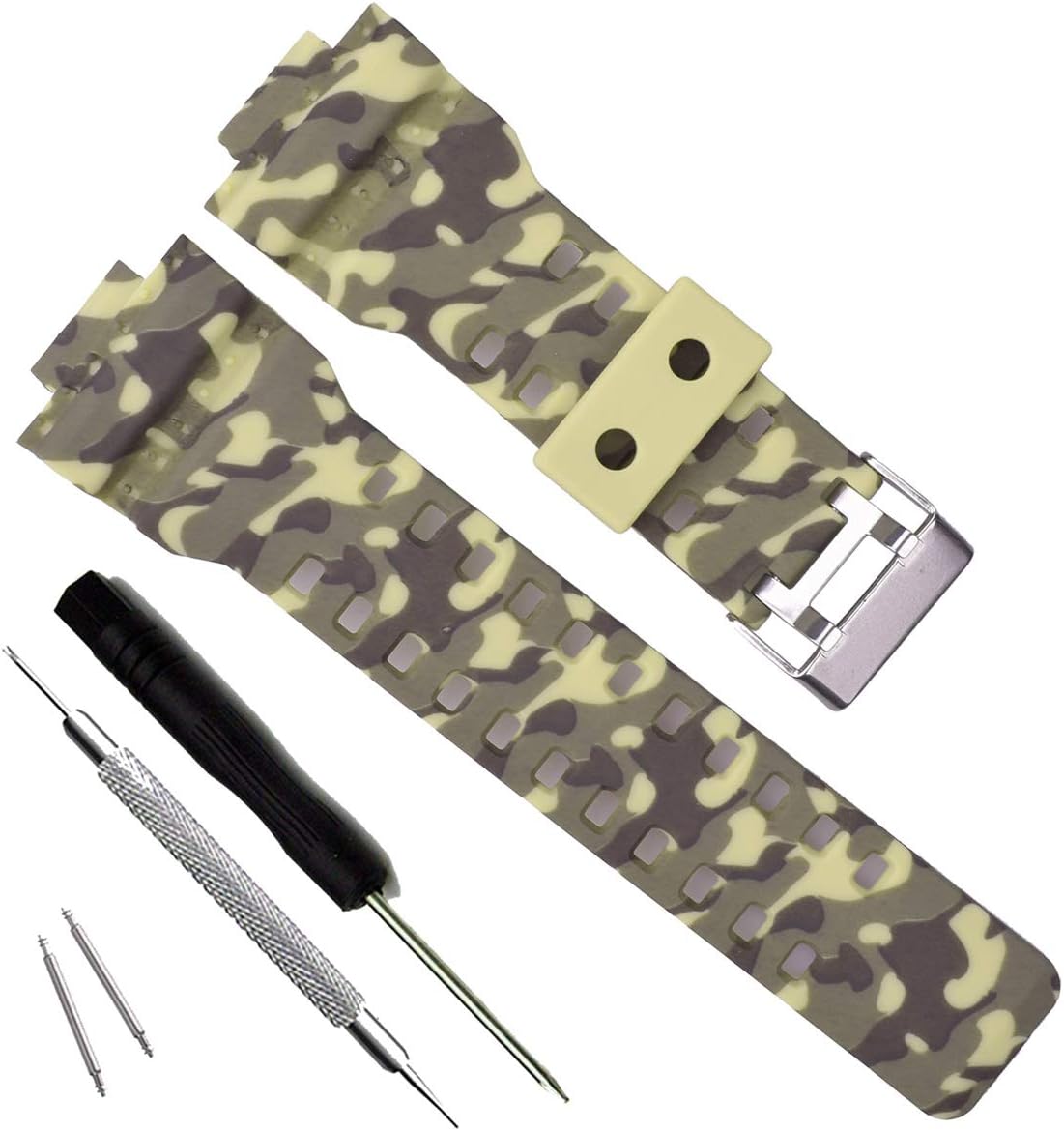 OliBoPo Replacement Strap for Casio Men's G-Shock GD120/GA-100/GA-110/GA-100C