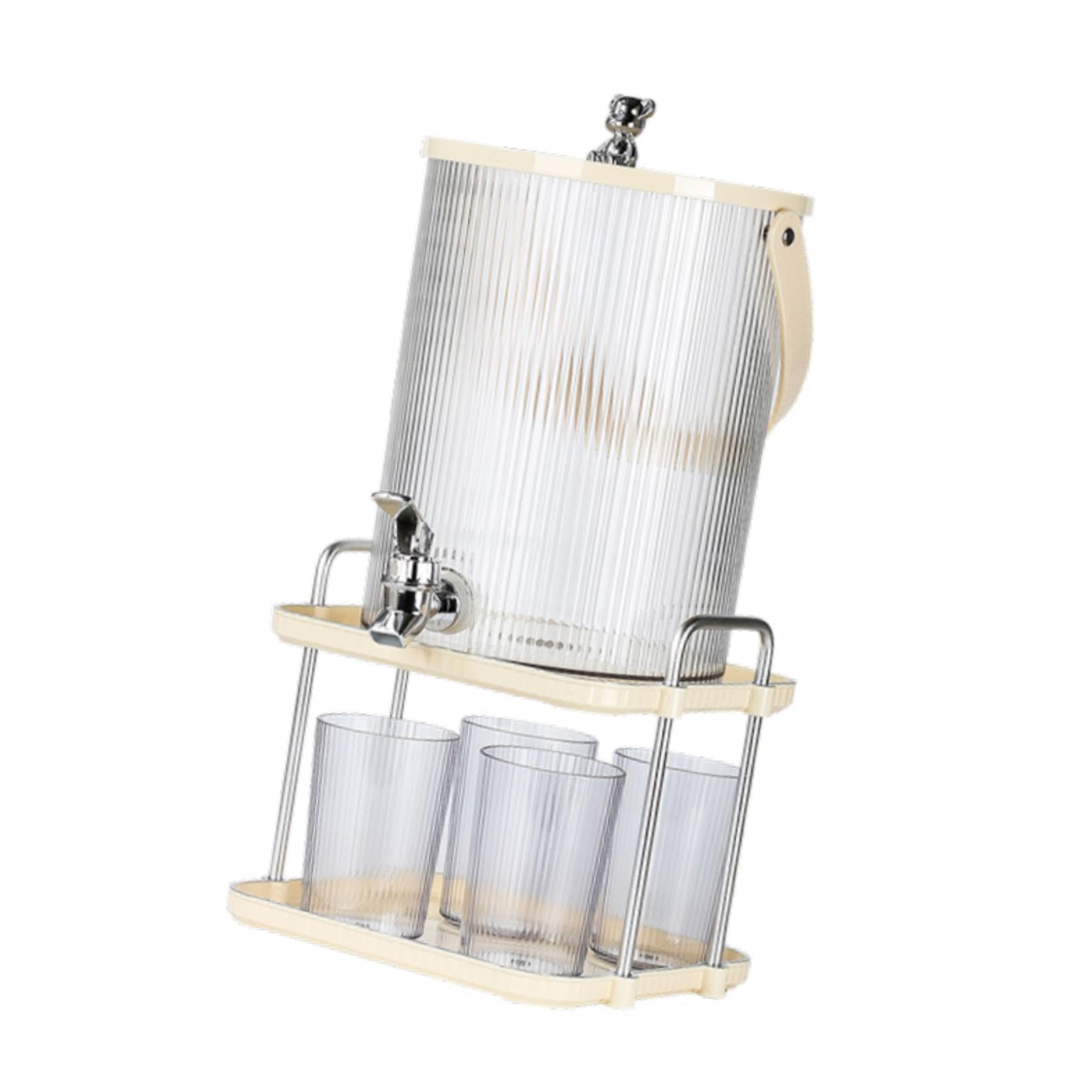 KESOTO Dispensador de Bebidas con Soporte para Bebidas Frías, Jugo Y, 5.0l