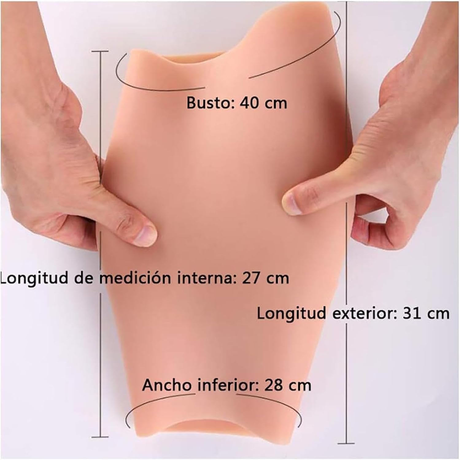 Künstliche Beine, Silikon, weiche elastische Pads, Oberschenkelstraffung