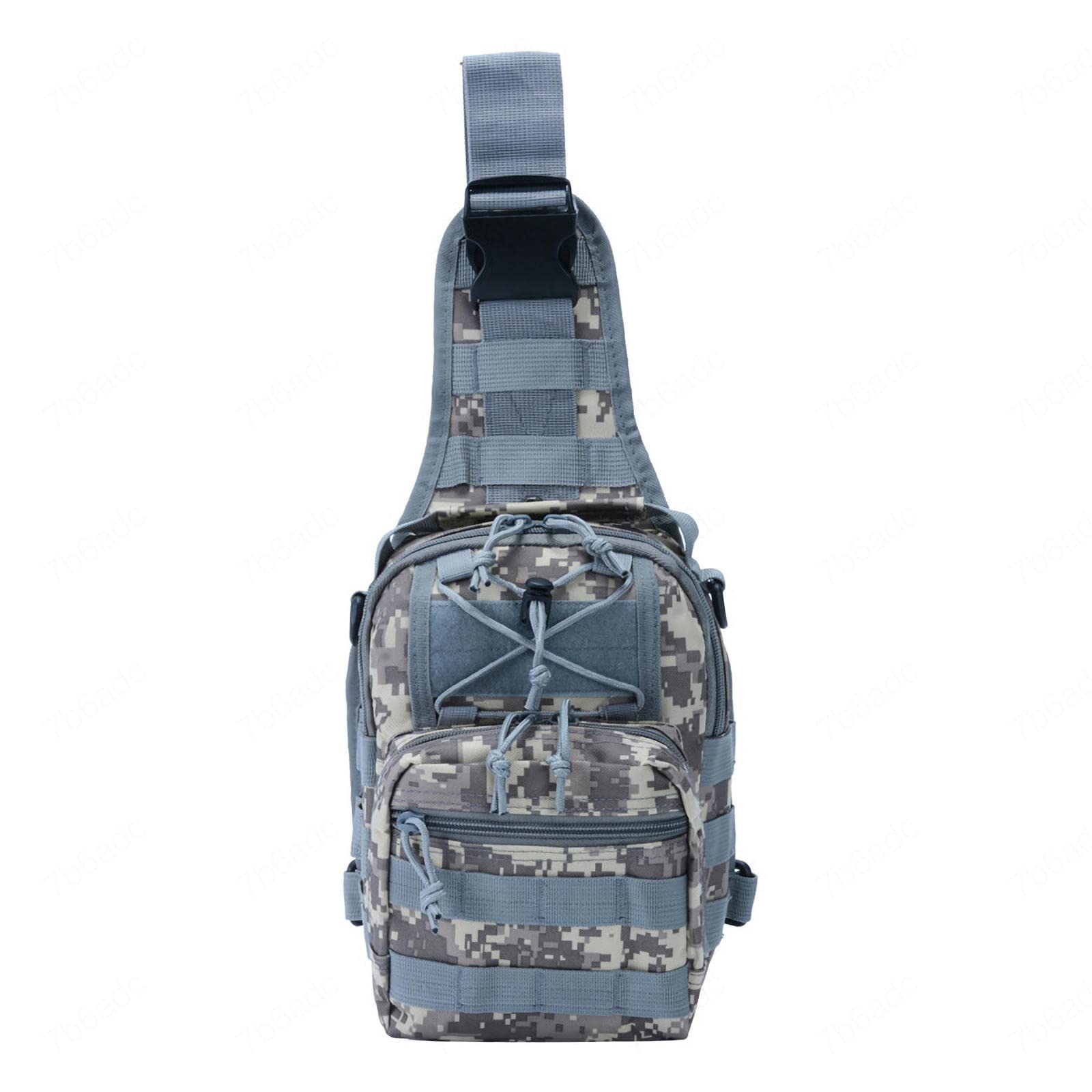 REEBOW GEAR Tactical Chest Bag Sling Shoulder Bag Outdoor Tactical Molle Bag Crossbody Rucksack EDC Chest Pack,C