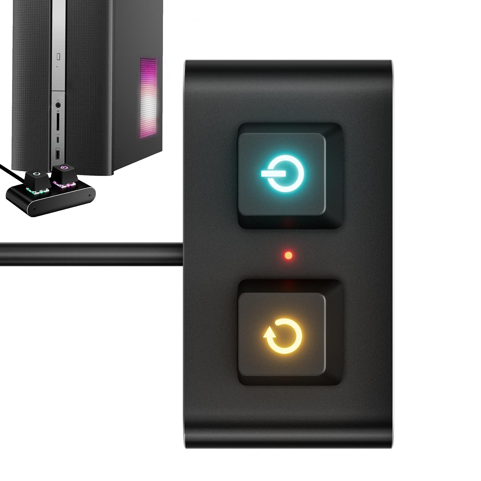 Bouton de commande PC plug and play pour boîtier inaccessible, switch alimentation déporté - 8