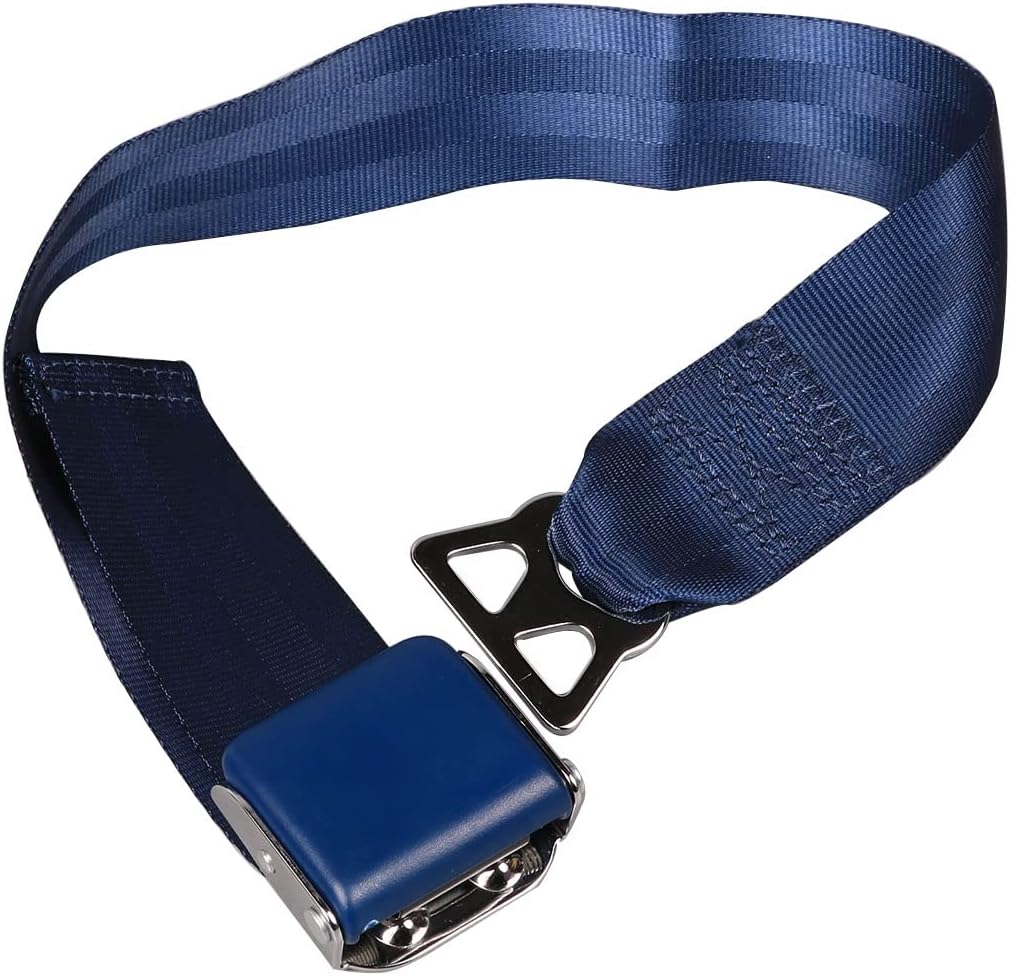 Southwest Airplane Seat Belt Extender - Airline Seatbelt Extension, E11 Safety Certified, Adjustable Long 7-31"(Blue 1Pack)