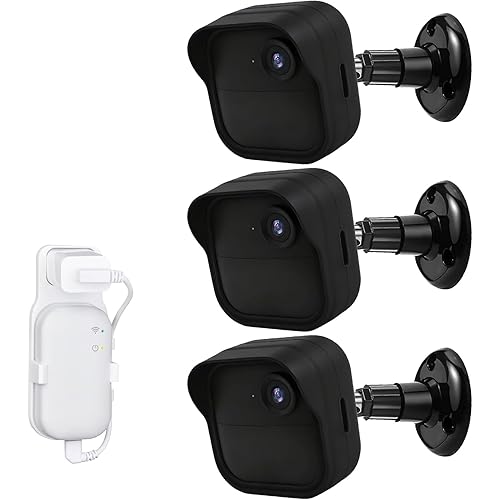 Camera Mount for Blink Outdoor 4/2K+ (2025 Model) , 3Pack 360° Adjustable with Blink Outdoor Camera Mount, Weatherproof Silicone Case, Sync Module Wall Mount Holder Accessories (Camera Not Included)