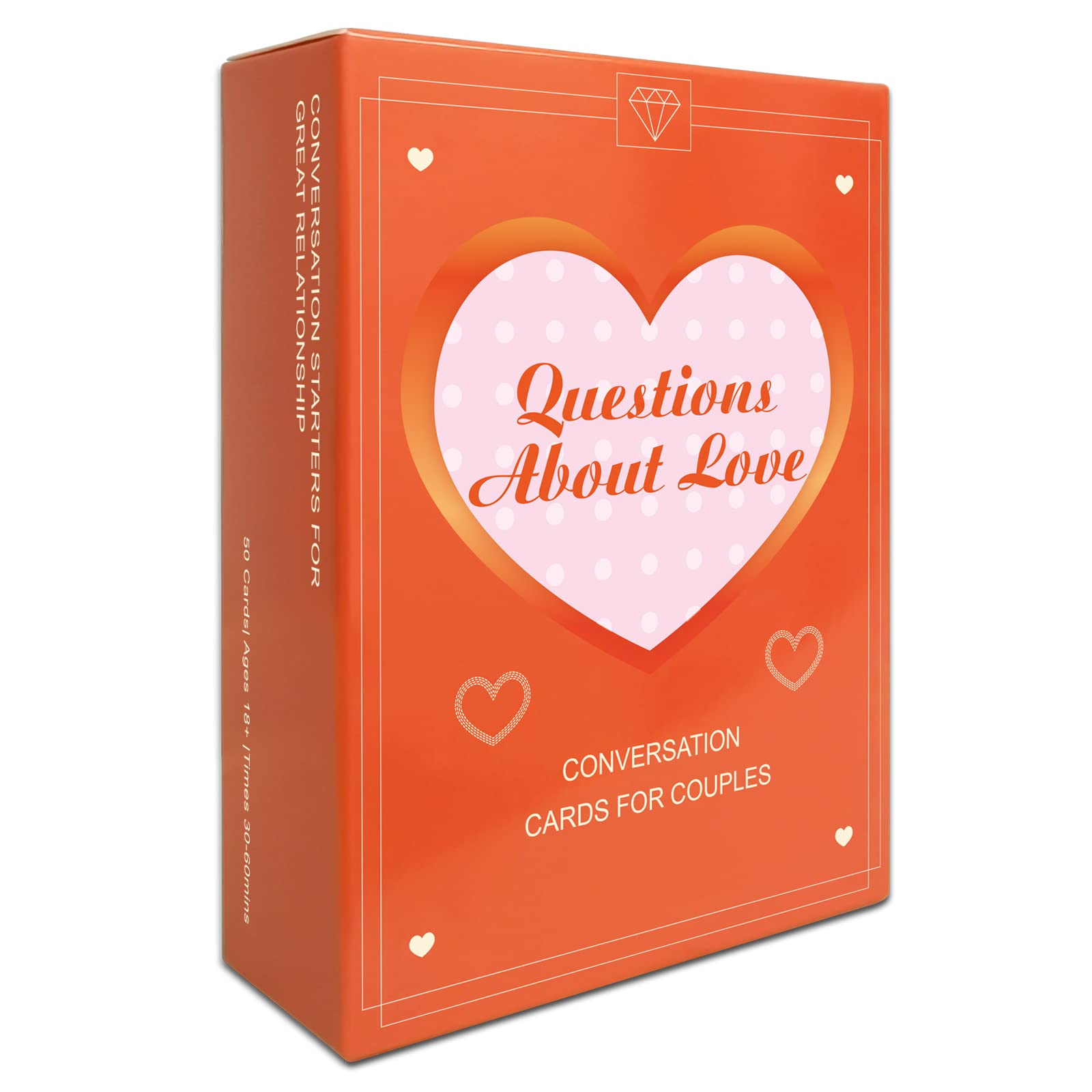 Conversation Cards for Couples, Fun Questions Couples Games for Date Night, Cards Game for Couples to Strengthen Relationships, Romance, Trust - Couples Gift for Him/Her/Them