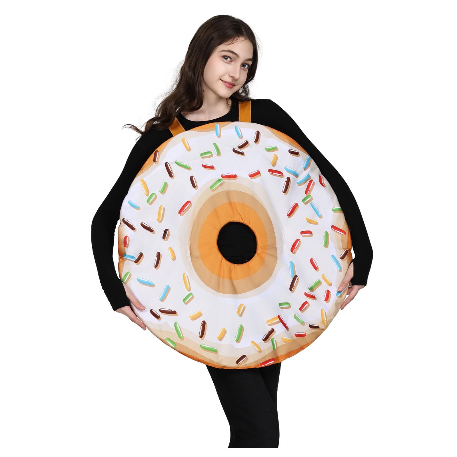EraSpooky Adult Delicious Donut Costume Unisex Funny Doughnut Outfits