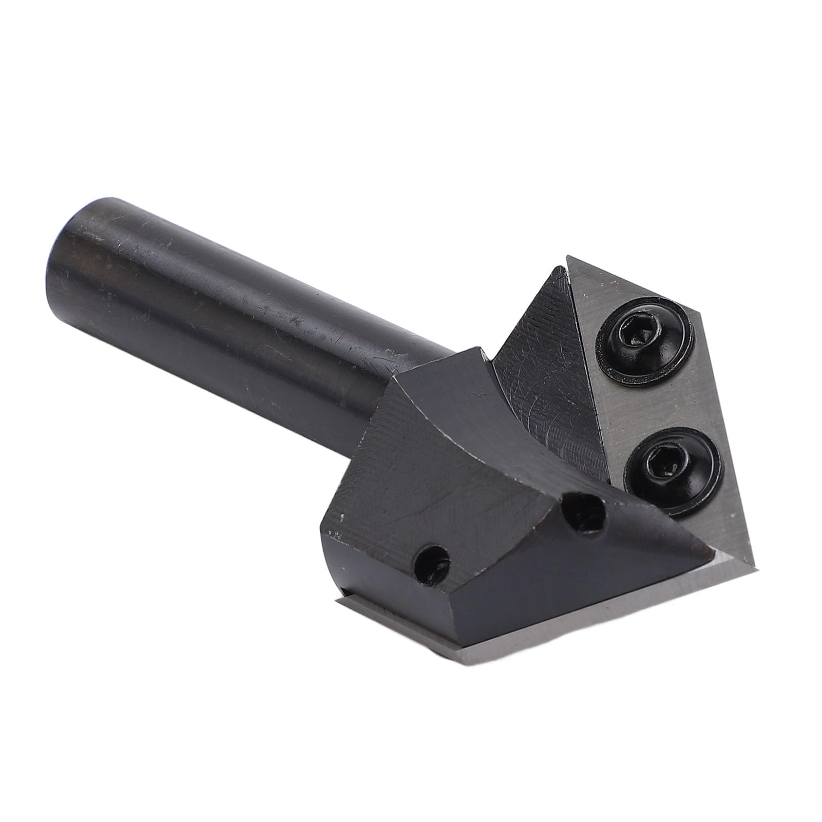 Fresa a intaglio a V con inserto in carburo di tungsteno a 90 e 120 gradi, fresa per router a gambo da 1/2 pollice per incisione e fresatura di scanalature nel legno, lunghezza