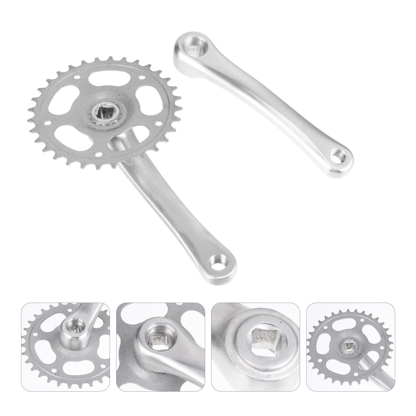 Zerodeko Aleación Juego de Bielas de Bicicleta Plato 32t
