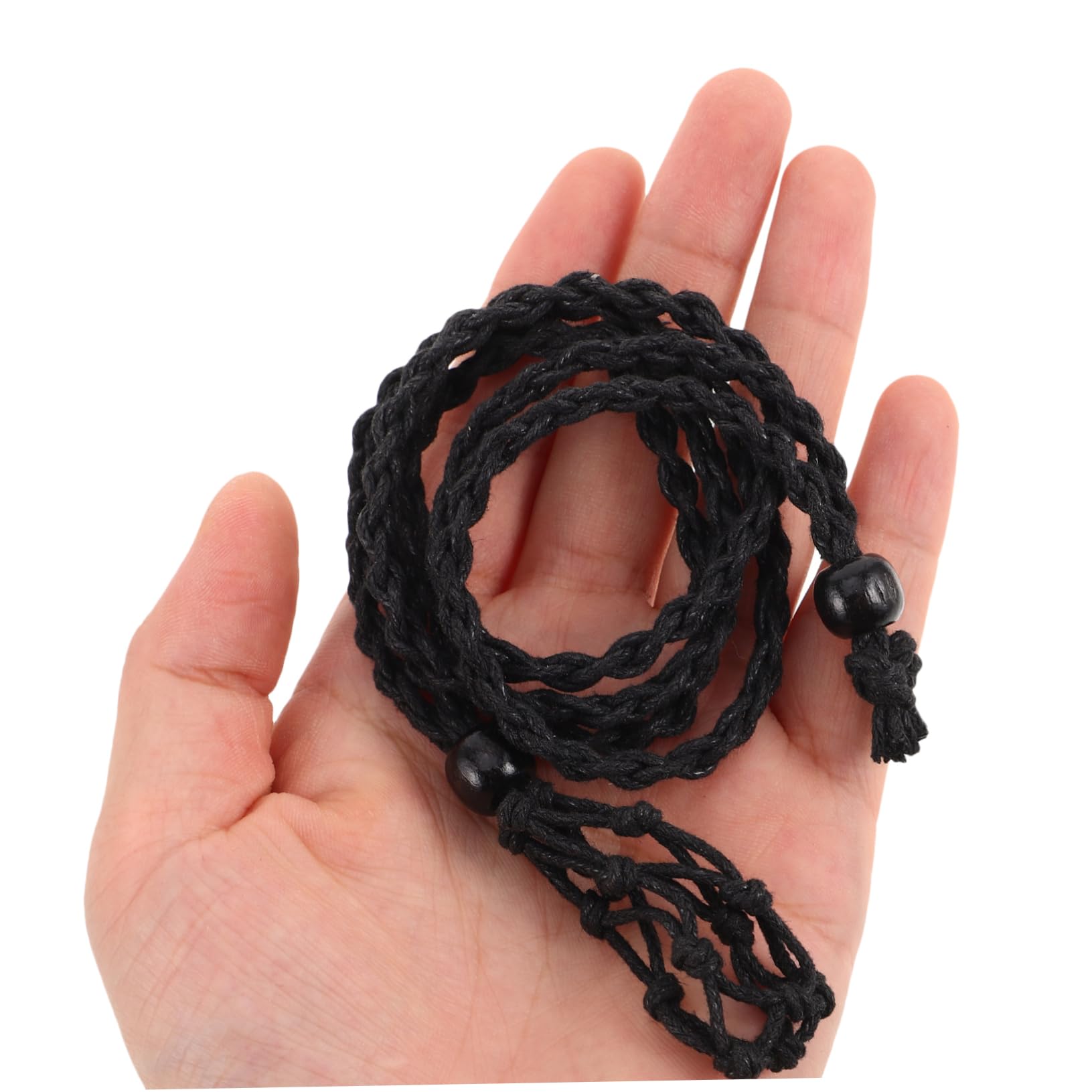 Cordino Collana Intrecciato Regolabile Nero 24 Pezzi per Gioielli | Tessuto, Stile Etnico Artigianale, per Occasioni Formali e Progetti DIY