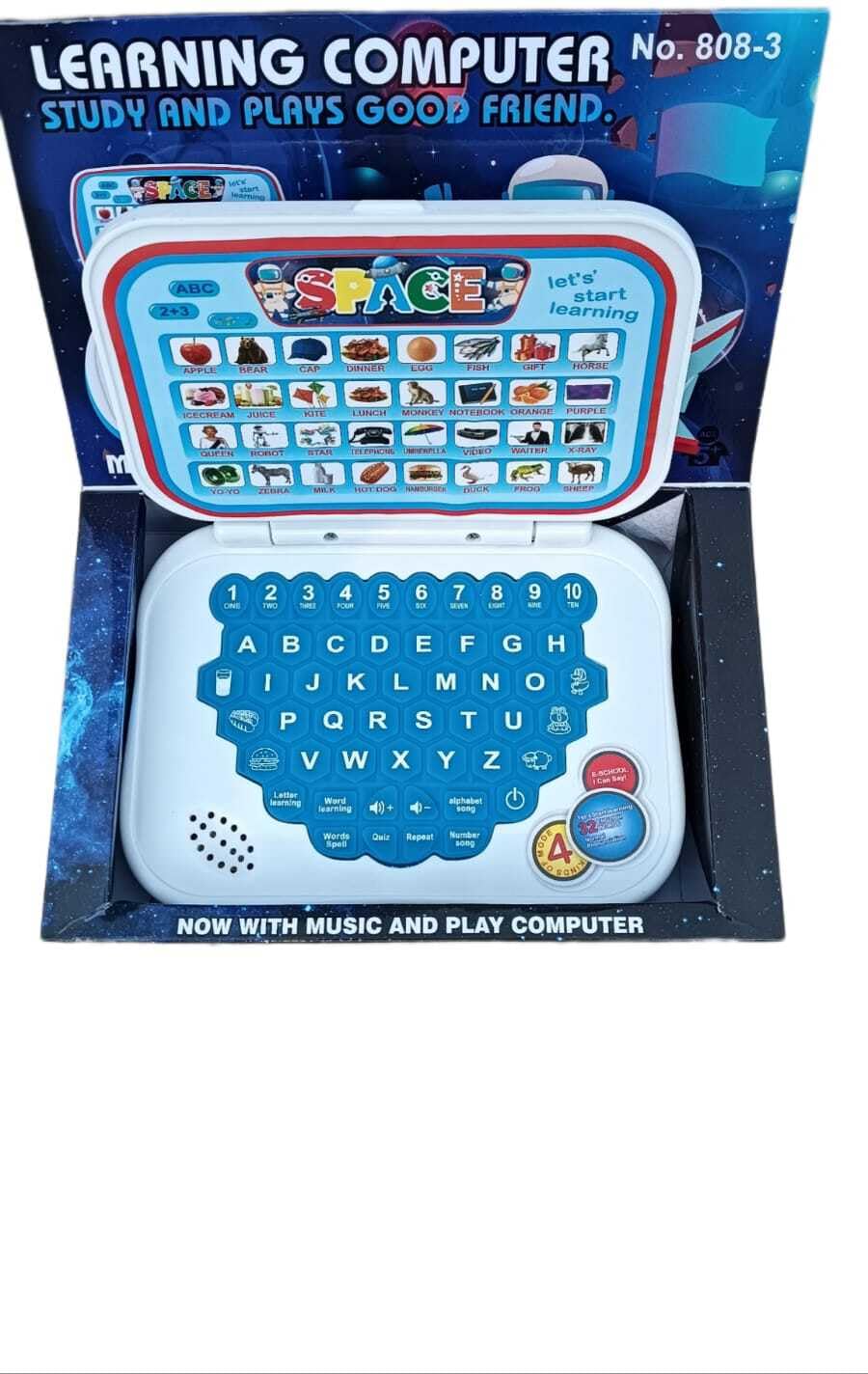 KMC KIDOZ Mini Laptop Computer 3 4 5 Years Activity Electronics Alphabet & Number Learning (Multicolor)
