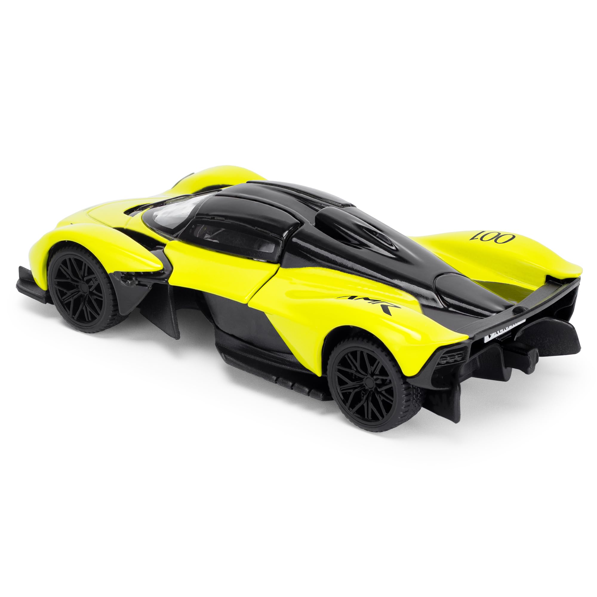 Aston Martin Valkyrie AMR Pro 1:43 Scale Die-Cast Model Car - Lime Green, 94.5 cubic centimeters - Image 2