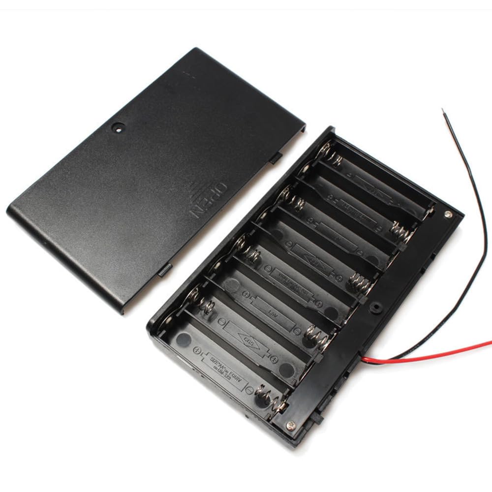 Amazon.co.jp: 単3電池用 バッテリー ボックス 8本 直列 12V ケース ON