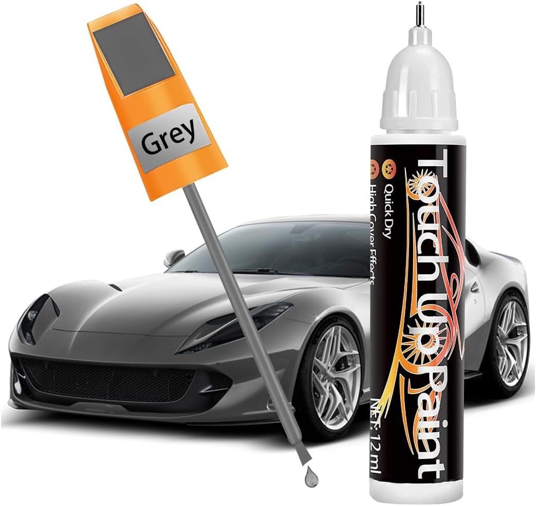 Touch Up Paint for Cars, Auto Paint Scratch Repair, Deep Scratches Quick Remover, Touch Up Paint Fill Pen, Universal Automotive Eraser for Surface Damage (Gray)