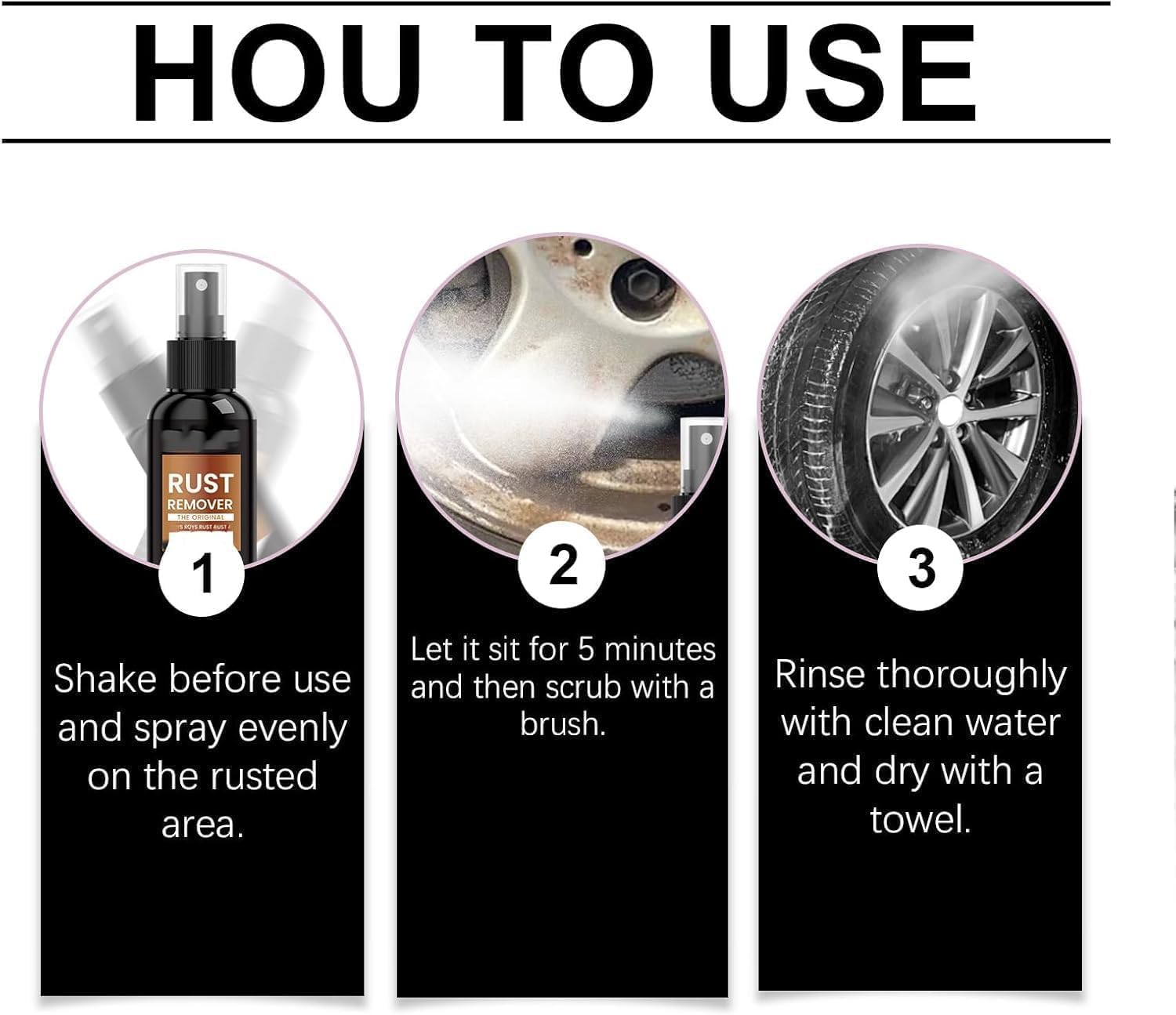 2026 Upgrade Multipurpose Rust Stain Remover, Heavy Duty Metal Cleaner,Fast Acting Heavy Duty Rust Dissolver for Cars, Tools, Bolts & More 2PC — view 5