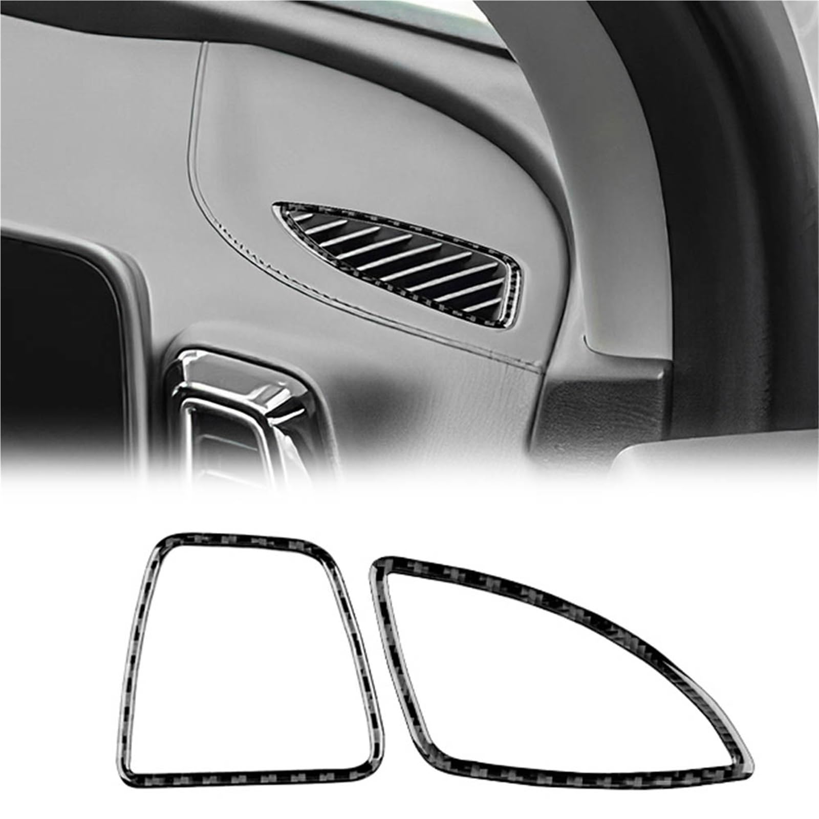 Interior Decoration for Kia Sportage 2022-2025 Carbon Fiber Sticker LHD RHD Car Air Outlet Frame Interior Trim Accessories