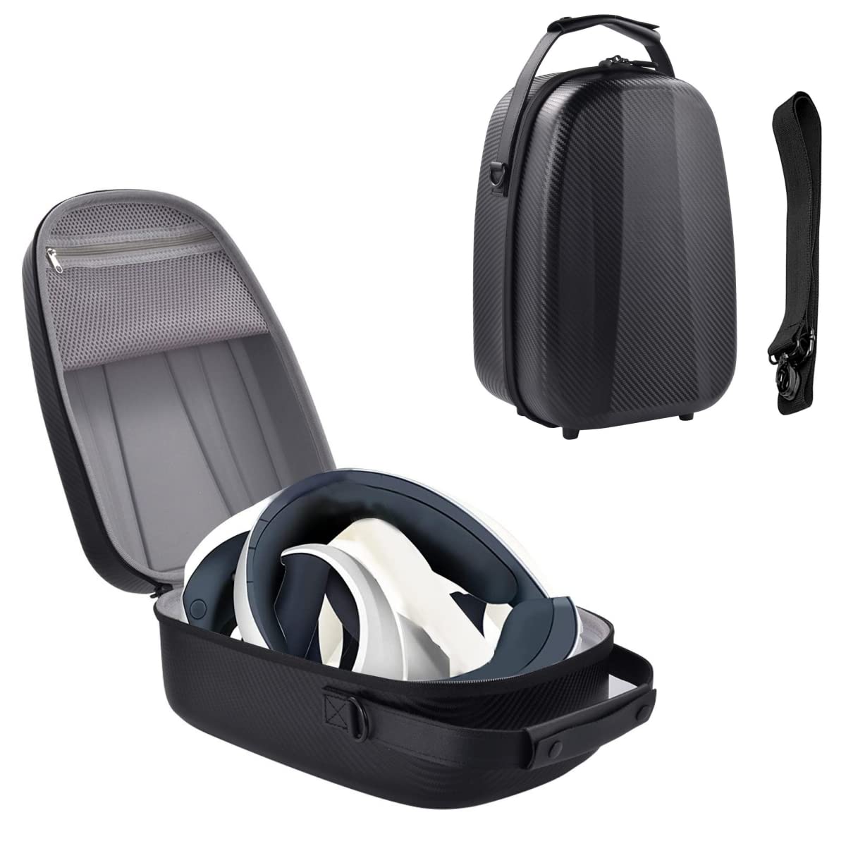 pour PSVR 2 Sacoche de Transport pour l'Hôte, pour PS5 VR2 Accessoires pour la Poignée de l'hôte Sac de Rangement Tout-en-Un (Style 2)