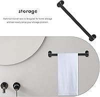 Vista 6 de NUOBESTY Toallero sin perforación, soporte de pared para baño, cocina, dormitorio, multiuso, ahorro de espacio, con acabado liso