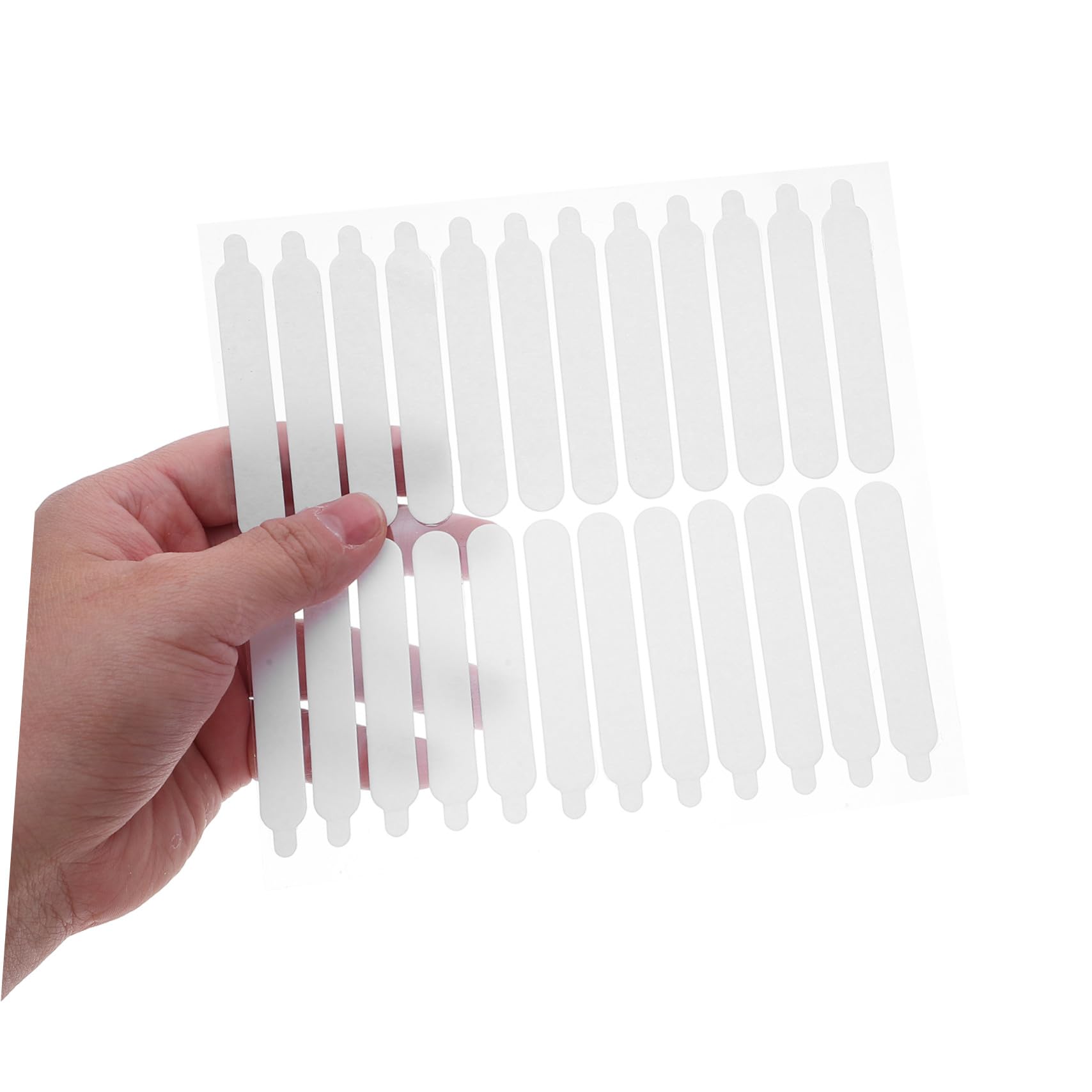 VALICLUD 480 Pezzi Manicure Glue Tabs Doppia Faccia Trasparente Nastro Adesivo Flessibile per Unghie Finte Strisce Peel Off Senza Danneggiare per Nail Art e Uso Professionale