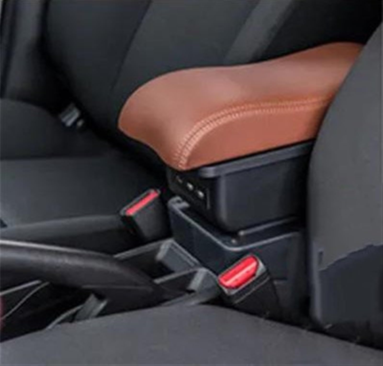 Scatola Bracciolo Auto Parti Interne Portaoggetti Centrale Con USB Per Bora Per Golf 4 Consolle centrale(B brown 3USB)