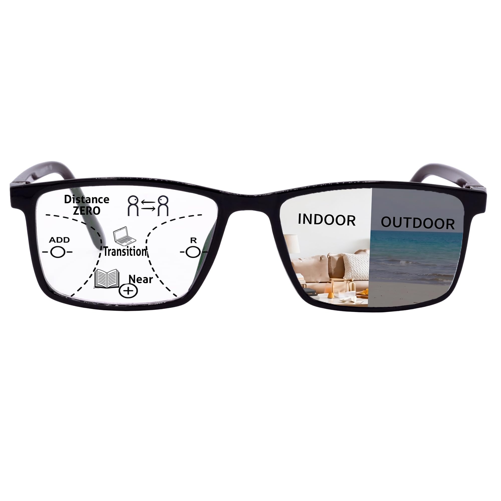 Buy Hrinkar Photochromic Progressive Multifocal HD Reading Glasses