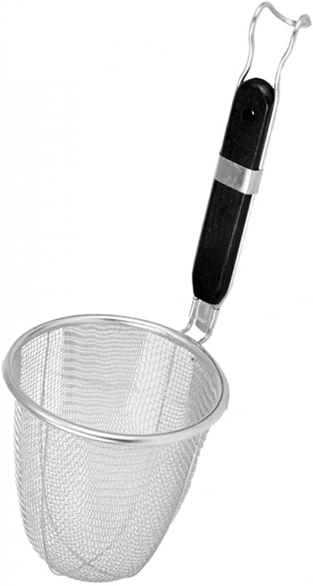 Cuchara de Filtro de Alimentos fritos Cesta de tamiz Inoxidable con Mango Utensilio de Cocina Colador de Fideos Colador Grande para Uso doméstico-14CM