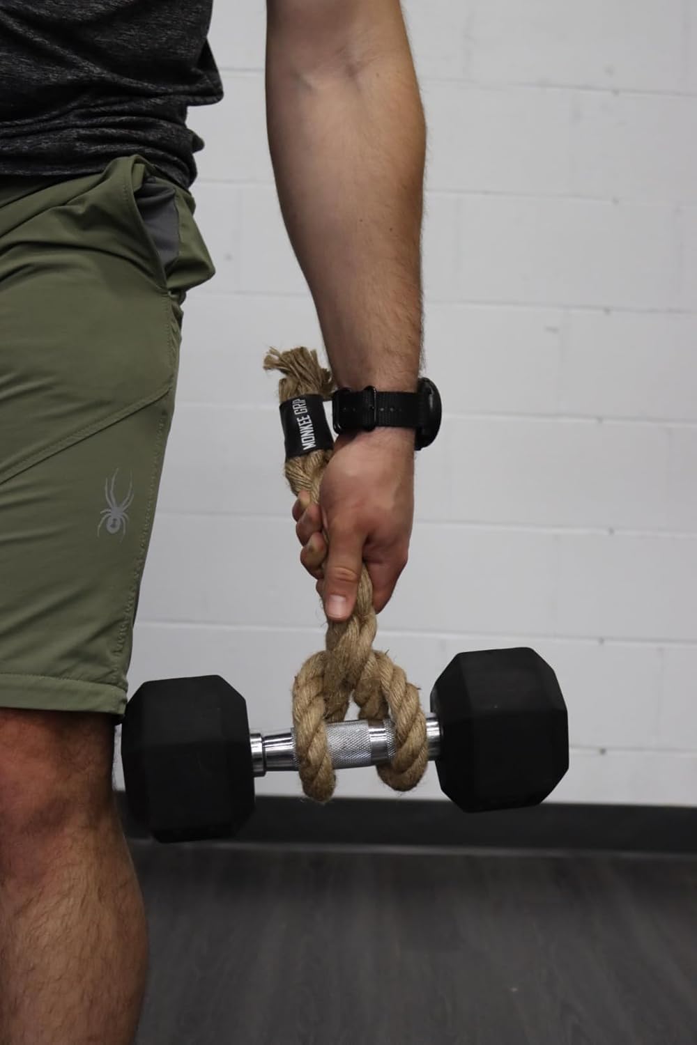 Monkee Grip Original Rope Grips – Enhance Grip Strength & Endurance, Versatile Fitness Accessory for Dumbbells & Barbells, Pull Up Bars Durable & Comfortable Design