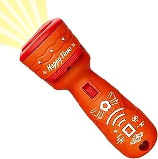 Vecksoy Children's Slide Projector Torch, Children's Projector Early Educational Toy, Projection of Christmas/Chinese New Year Images - Slide Projector Torch Projection Torch