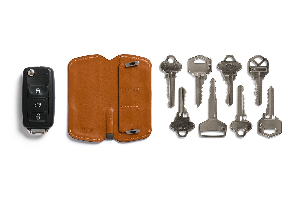 Bellroy Key Cover Plus Slim Leather Key Organizer Minimalist