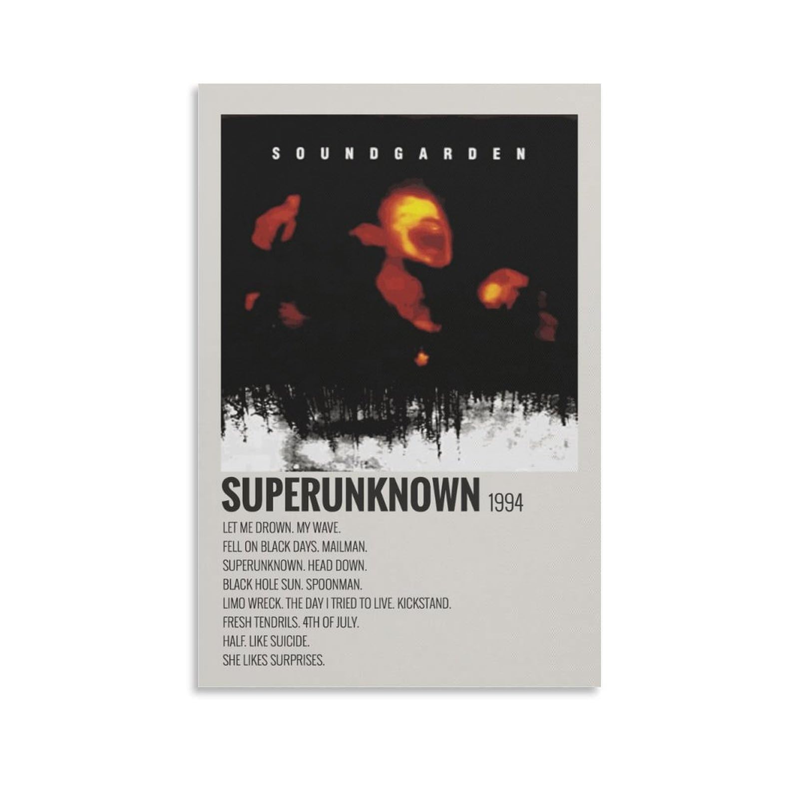 Amazon.com: WUYUART SUPERUNKNOWN 1994 Soundgarden Album Cover