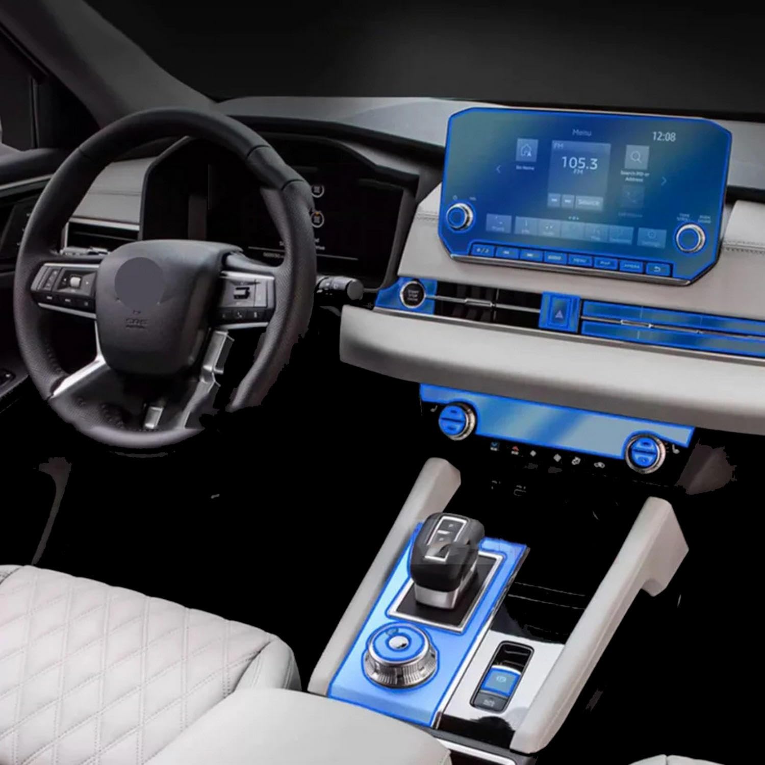Film protecteur TPU pour Mitsubishi Outlander 2021-2023 - Protection intérieure auto invisible