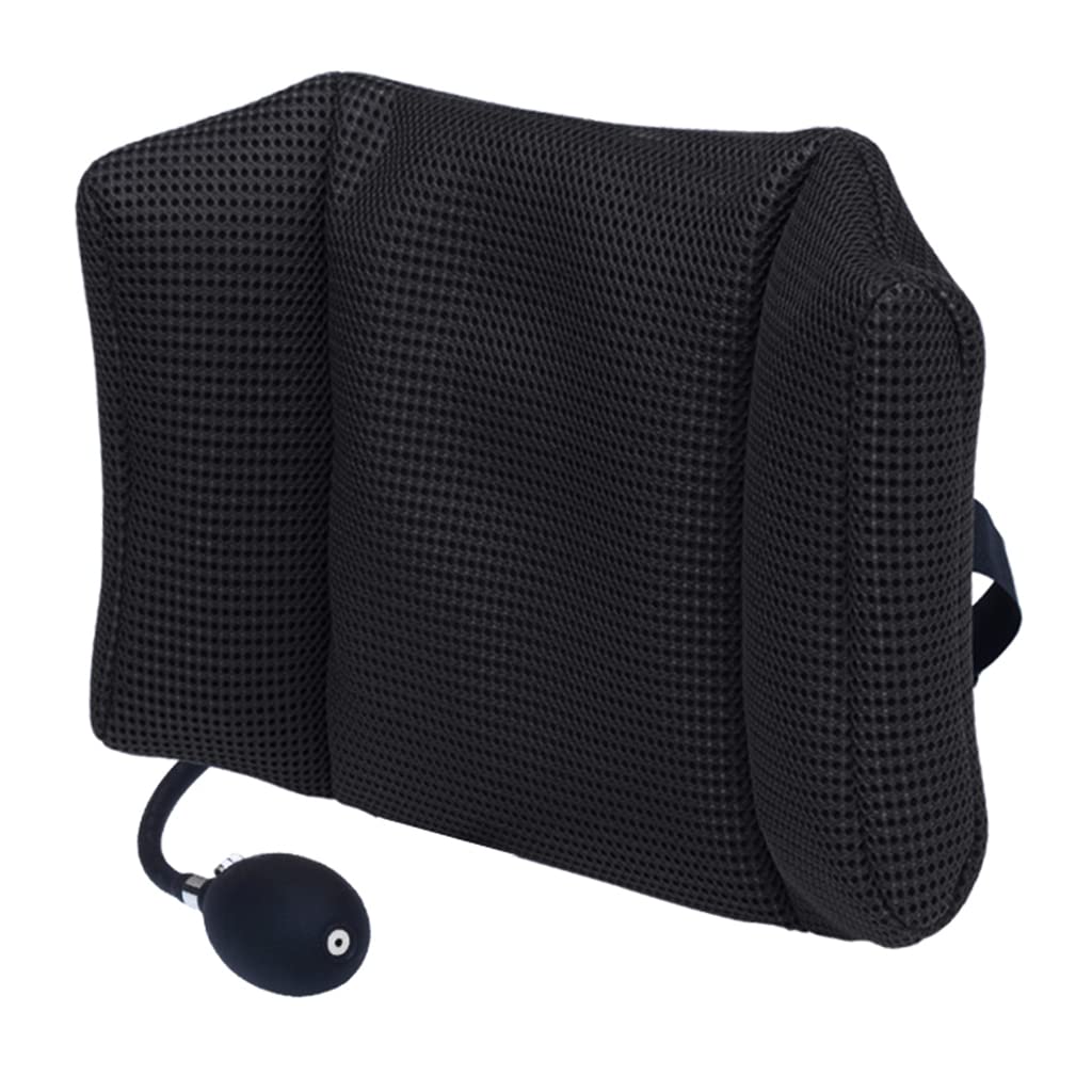 HENANX Lumbar Support Inflatable Cushion Backrest Portable Pillow With For Car Office Chair Home Travel Camp