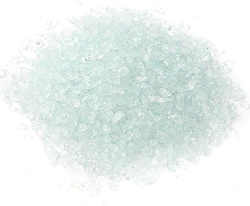 Alan Stone - Grava de vidrio reflejante de alto brillo, gemas o gotas de fuego, piedras de cristal de fuego, para chimenea, pecera, acuario o