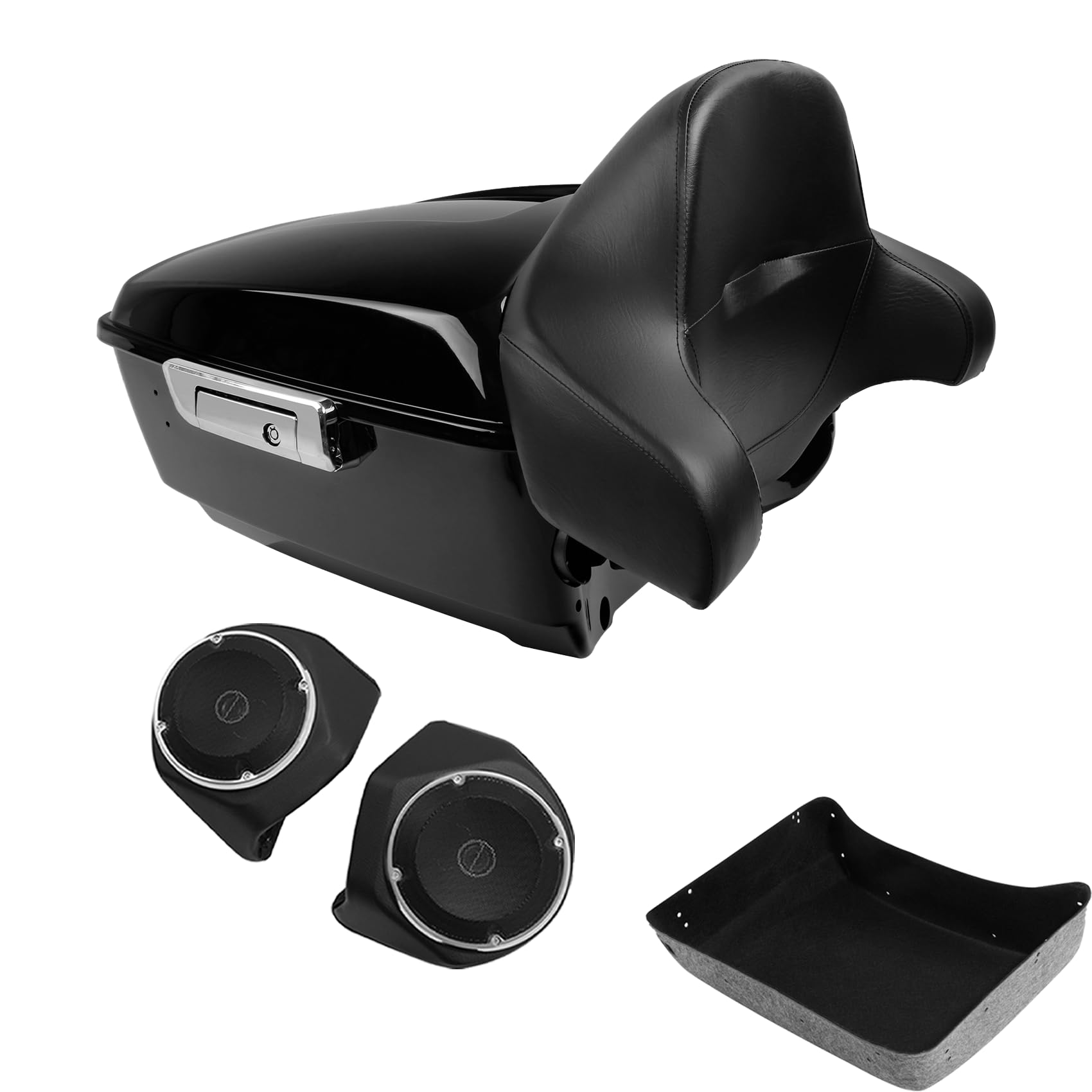 Amazon.com: TCMT King Motorcycle Trunk Box Backrest W/Speakers For