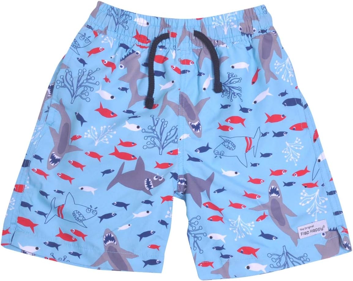 Flap Happy Boys' Baby UPF 50 Swim Trunk with Mesh Liner