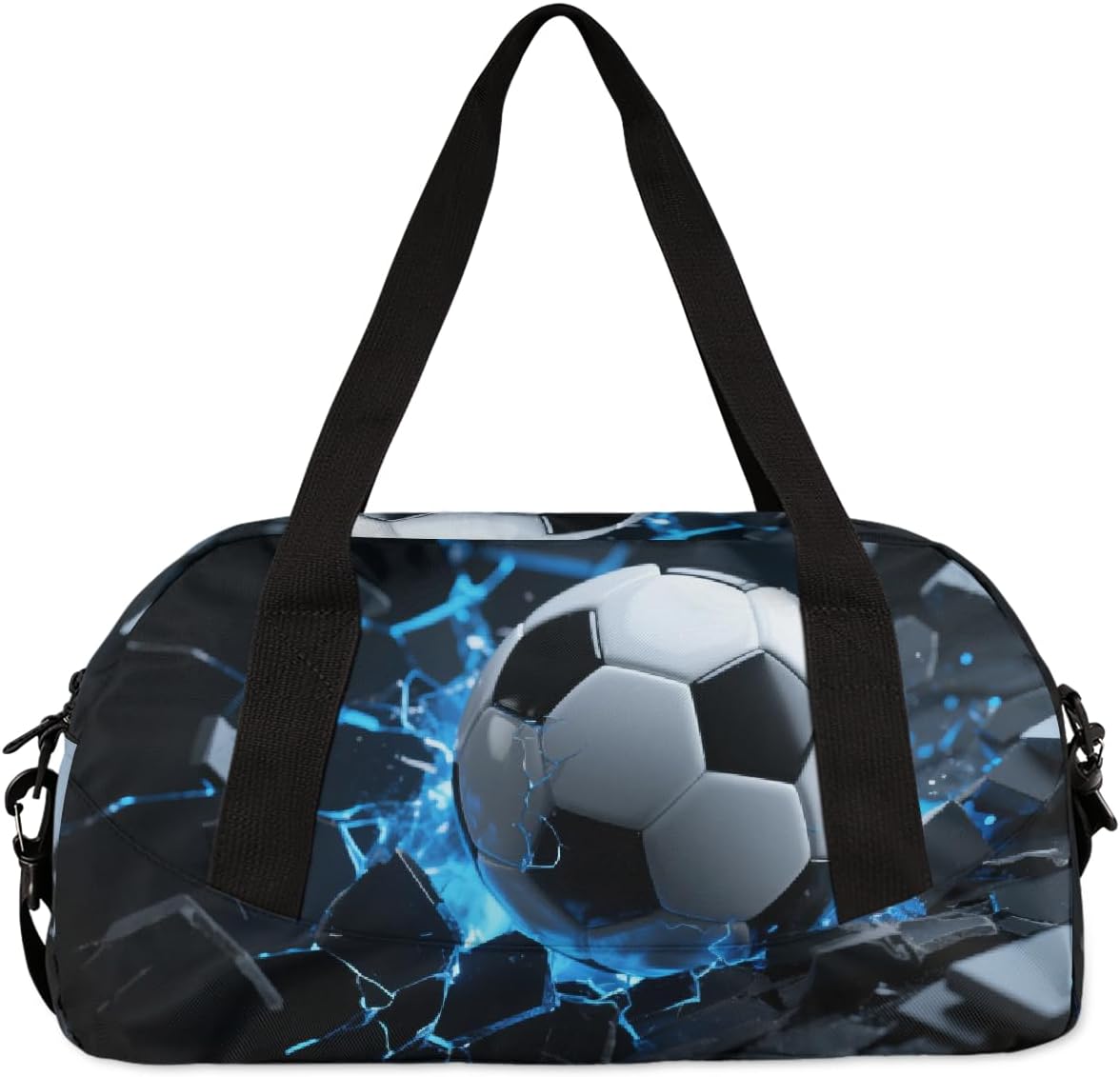 Soccer Impact Duffel Bag for Kids Overnighter Small Duffle Bags for Boys & Girls, Sleepovers and Travel Duffel Bag for Kids, Carry-On Size & Ideal for School Practice or Sport Gym Bags