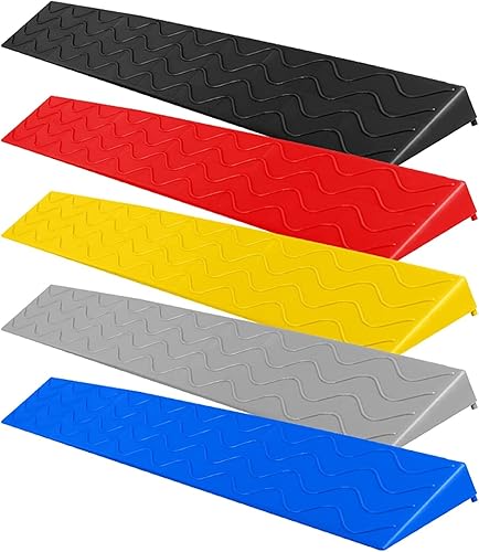 Miniatura 7 de Rampas de umbral para interiores, rampa antideslizante para interiores, rampa portátil para silla de ruedas, canal de elevación de 0.4-4.1 in, para