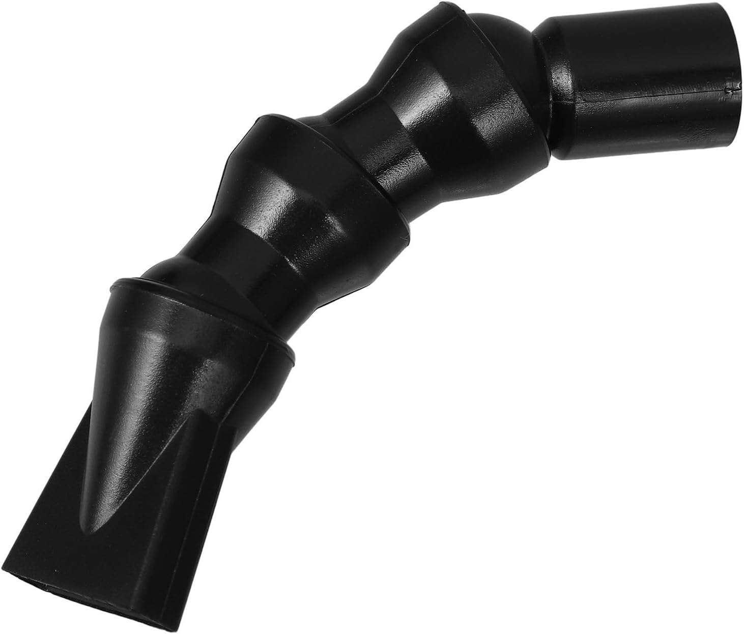 Baluue Flexible Black Abs Aquarium Duck Flat Nozzle with Adjustable Water Flow and 360° Rotation for Fish Tank Water Outlet Tube Accessories