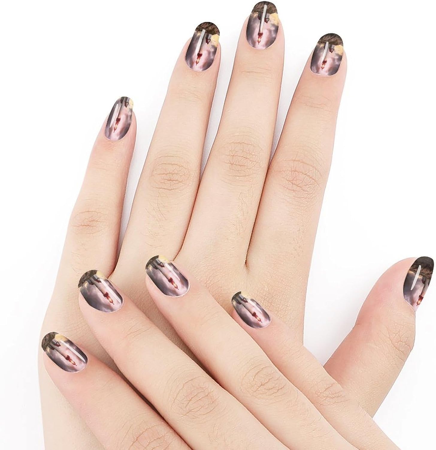 LighthouseSummer Nail Stickers Nail Strips | Nail Art Stickers of 10 sets with decorate fingernails,toenails,artificial nails Full Cover Easy On-Off Non-Damaging