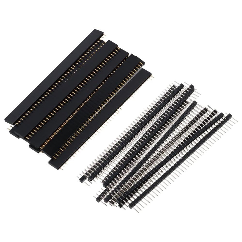 AllGIFT 20PCS 2.54mm Breakaway PCB Board 40Pin Male and Female