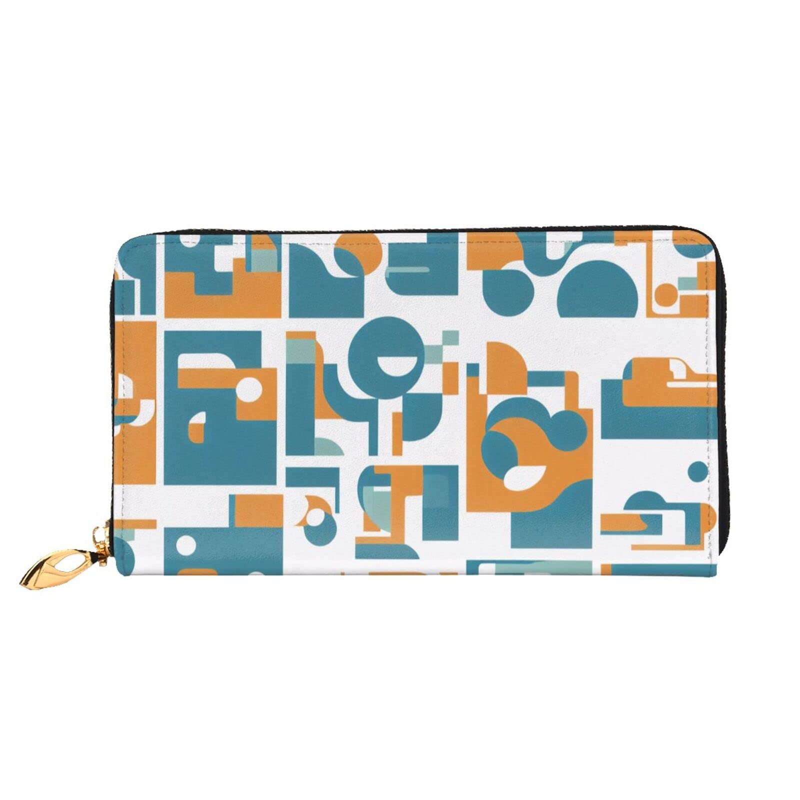 Middle Ages Printed Patterns Print Men'S And Women'S Leather Wallet,Mobile Phone Bag,Soft Leather Printed Zipper,Multi Card Slot Wallet