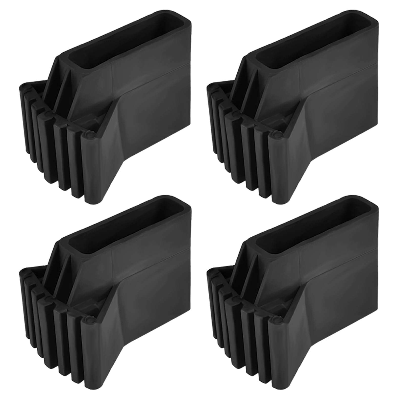 4pcs Ladder Feet Cover, Non Slip Ladder Feet Rubber Pad, Rubber Replacement Step Ladder Feet, Ladder Feet Foot Mat Cushion, Extension Ladder Replacement Part (A)