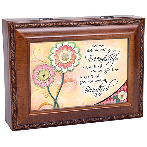 Cottage Garden The Seed Of Friendship Woodgrain Traditional Music Box Plays Thats What Friends Are For #TOP6