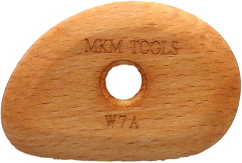 Miniatura 2 de MKM Pottery Tools Mini costilla de madera serie Craftsman (W0a)