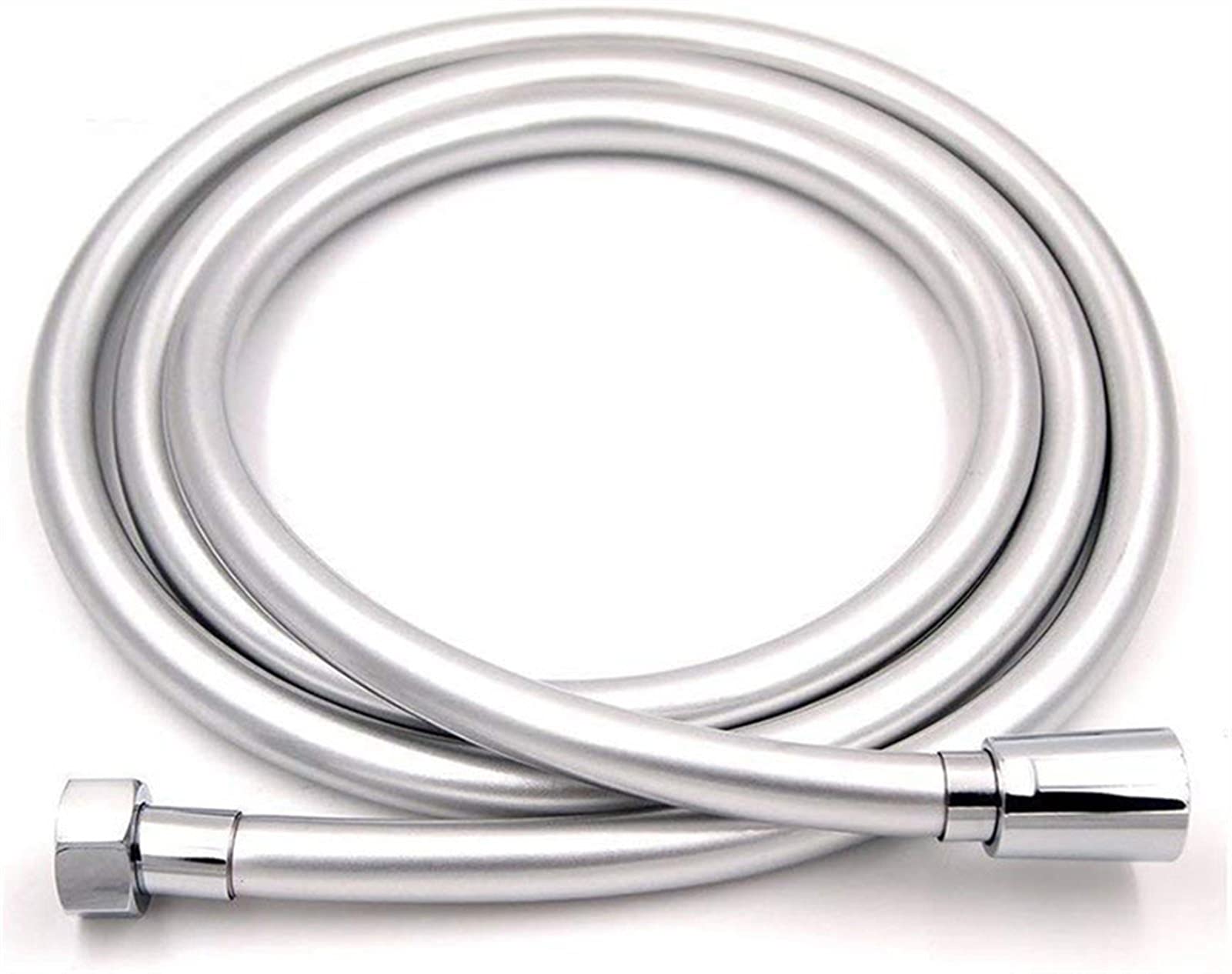 Tubo doccia universale, Flessibile for doccia PVC Nero 1,2 m Tubo for ugello for doccia Rotazione di 360 gradi Bagno Freddo e caldo Tappo in rame ad alta pressione Tubo dell'acqua a prova di esplosion